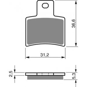 Brzdové destičky GOLDFREN AD