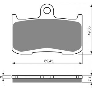 Brzdové destičky GOLDFREN AD