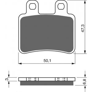 Brzdové destičky GOLDFREN S3