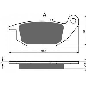 Brzdové destičky GOLDFREN AD
