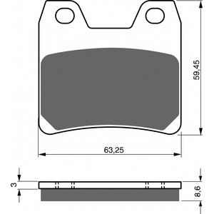 Brzdové destičky GOLDFREN AD