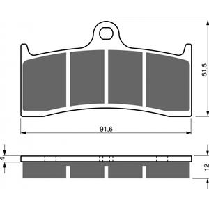 Brzdové destičky GOLDFREN AD
