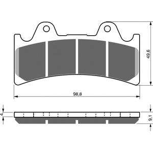 Brzdové destičky GOLDFREN S3