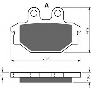 Brzdové destičky GOLDFREN AD