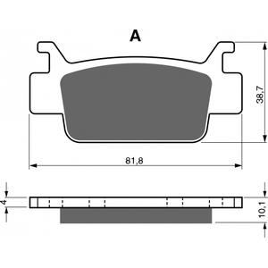 Brzdové destičky GOLDFREN AD