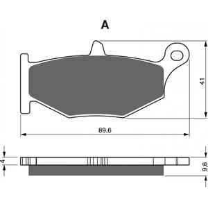 Brzdové destičky GOLDFREN AD