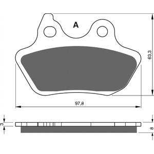 Brzdové destičky GOLDFREN S3
