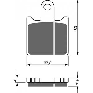 Brzdové destičky GOLDFREN AD
