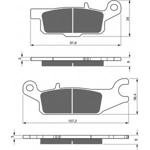 Brzdové destičky GOLDFREN AD