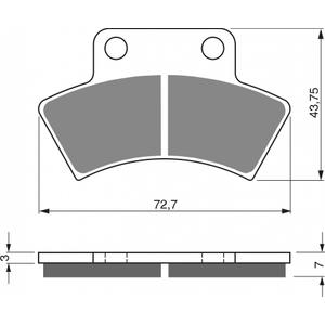 Brzdové destičky GOLDFREN K5