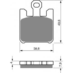 Brzdové destičky GOLDFREN K5