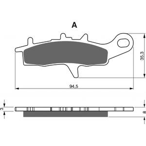 Brzdové destičky GOLDFREN K1