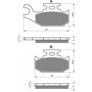Brzdové destičky GOLDFREN K5