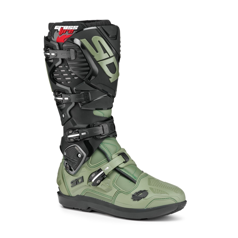 Motorcykelstøvler SIDI CROSSFIRE 3 SRS grøn-sort