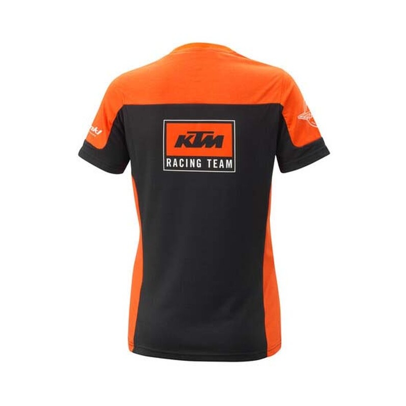 T-shirt til kvinder KTM Team sort-orange