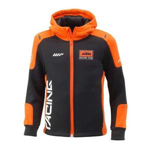Kids Team Hoodie sort-orange