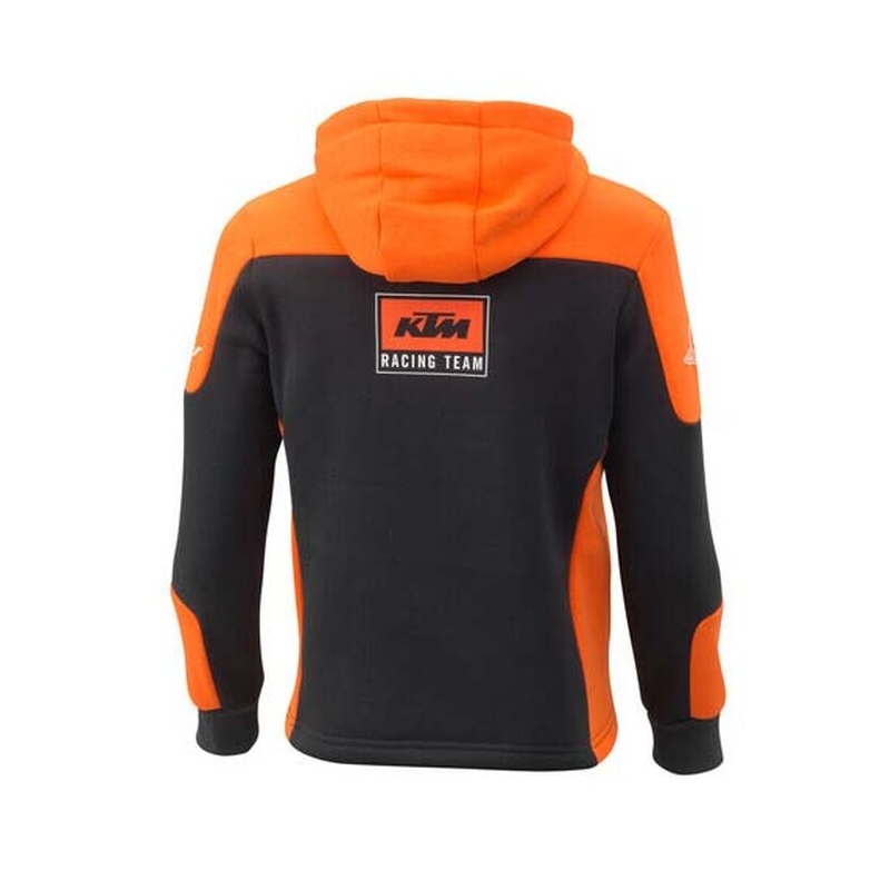Kids Team Hoodie sort-orange