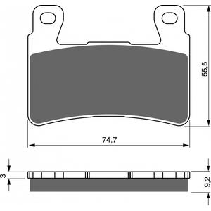 Brzdové destičky GOLDFREN AD