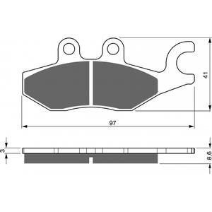 Brzdové destičky GOLDFREN S3