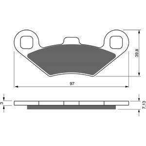Brzdové destičky GOLDFREN S3