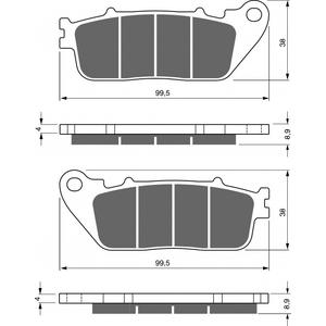 Brzdové destičky GOLDFREN S3