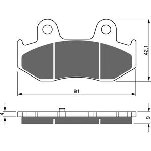Brzdové destičky GOLDFREN AD