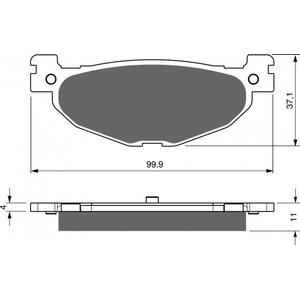 Brzdové destičky GOLDFREN AD