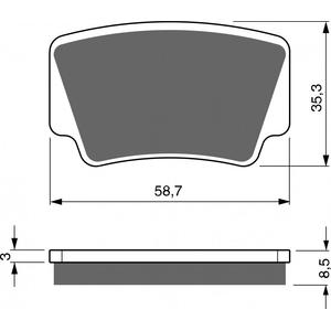 Brzdové destičky GOLDFREN S3