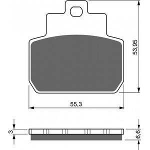 Brzdové destičky GOLDFREN S3