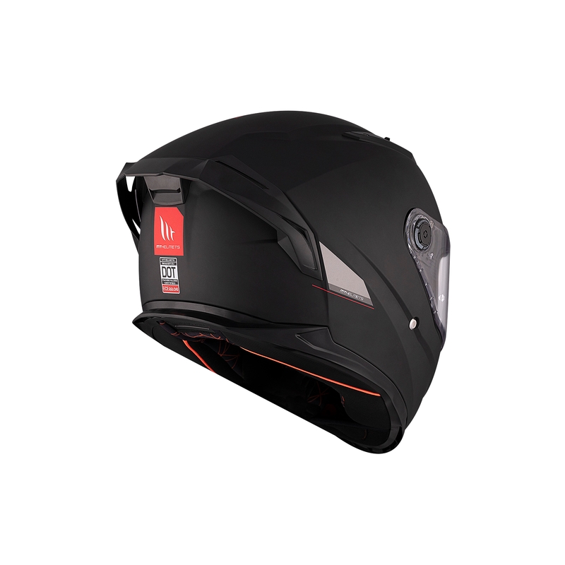 MT BRAKER SV SOLID A1 integreret motorcykelhjelm blank sort