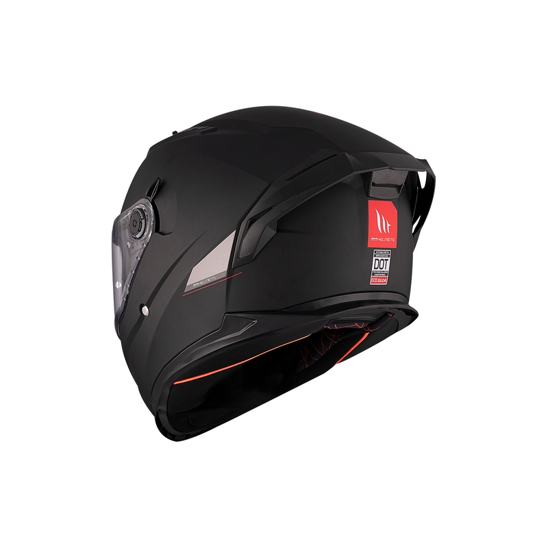 MT BRAKER SV SOLID A1 integreret motorcykelhjelm blank sort