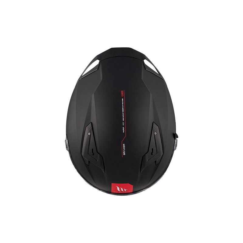 MT BRAKER SV SOLID A1 integreret motorcykelhjelm blank sort