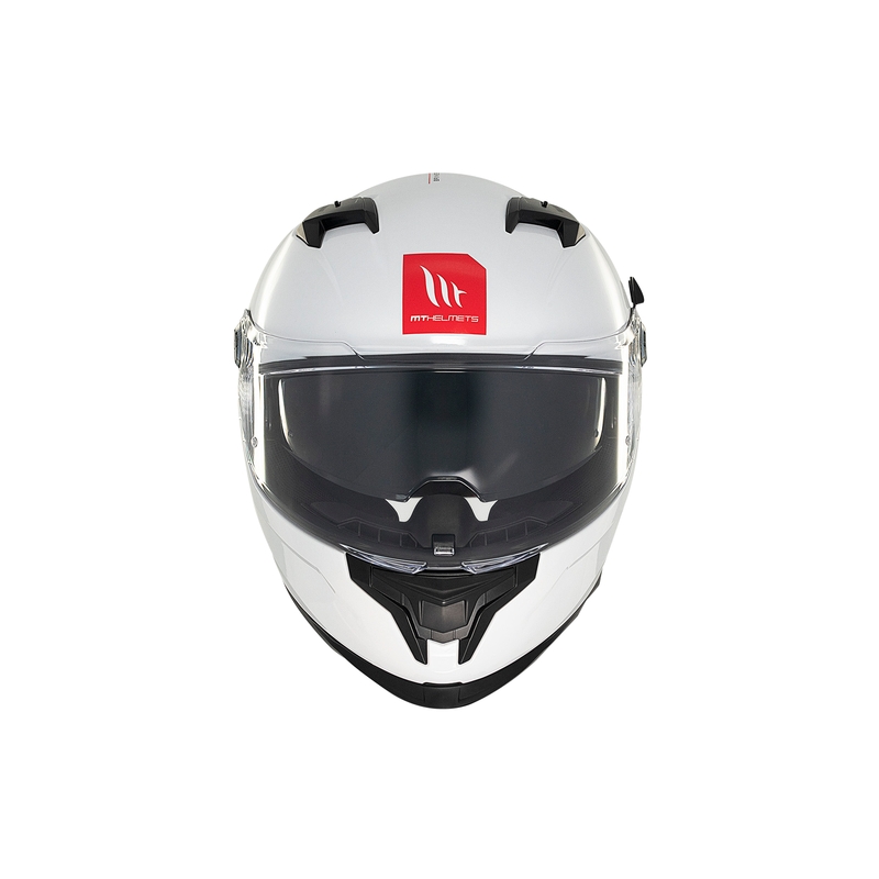 MT BRAKER SV SOLID A0 integreret motorcykelhjelm hvid