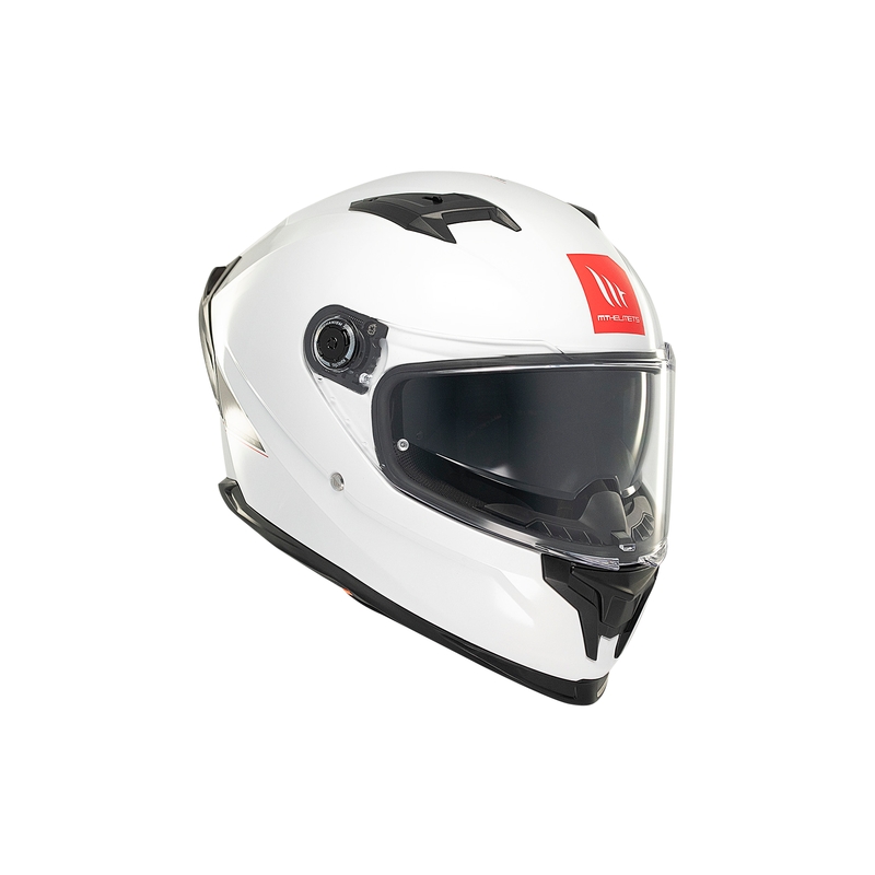 MT BRAKER SV SOLID A0 integreret motorcykelhjelm hvid