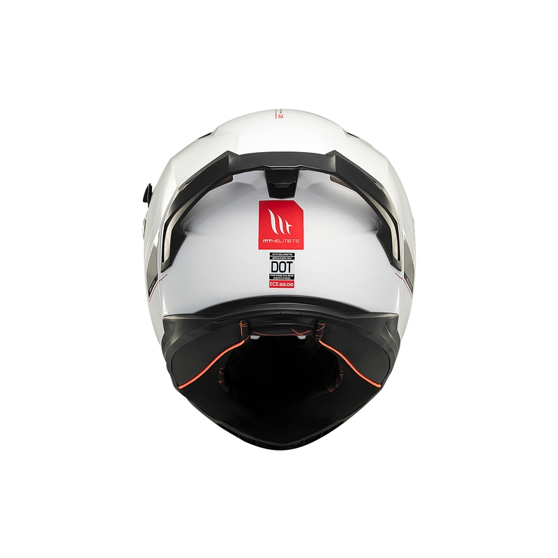 MT BRAKER SV SOLID A0 integreret motorcykelhjelm hvid