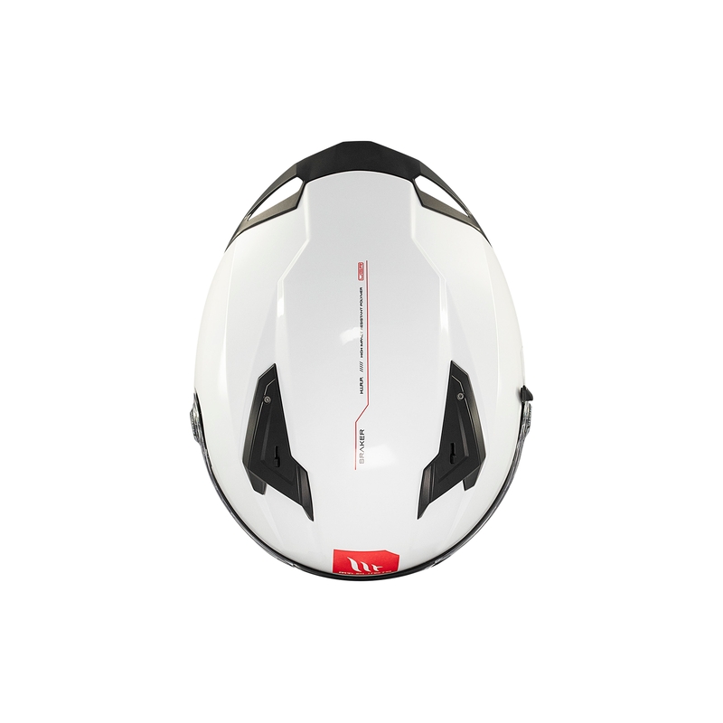 MT BRAKER SV SOLID A0 integreret motorcykelhjelm hvid