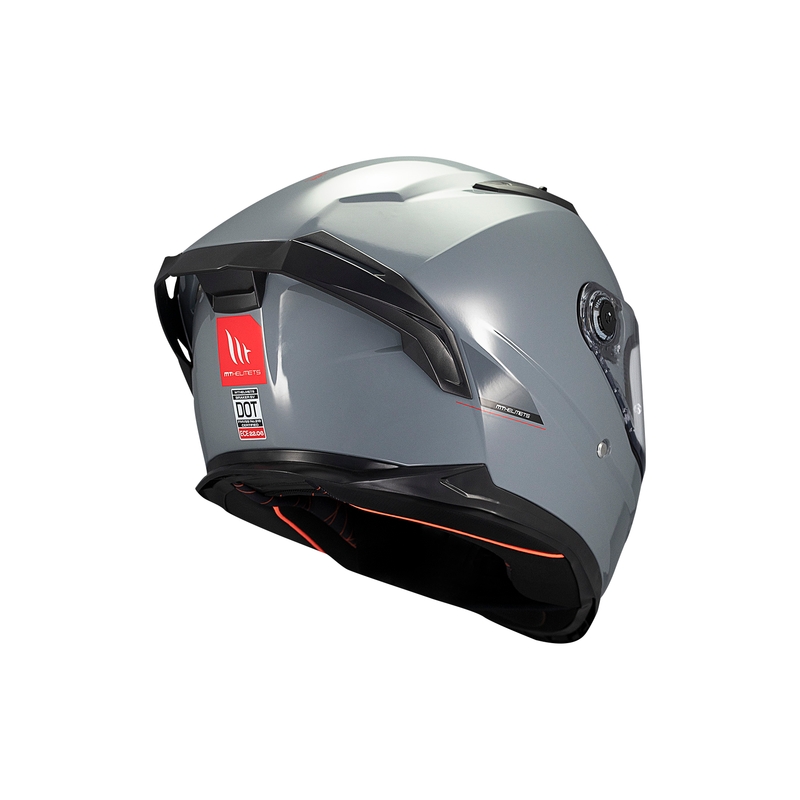 MT BRAKER SV SOLID A12 integreret motorcykelhjelm grå