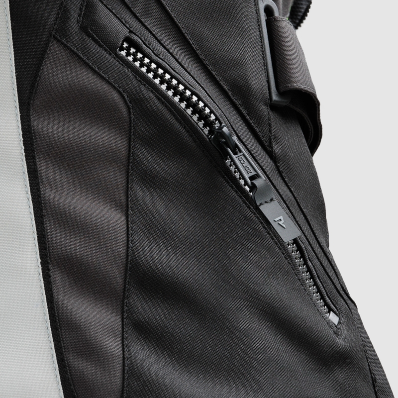 Dame motorcykeljakke Rebelhorn Hiker IV sort-grå-fluo gul