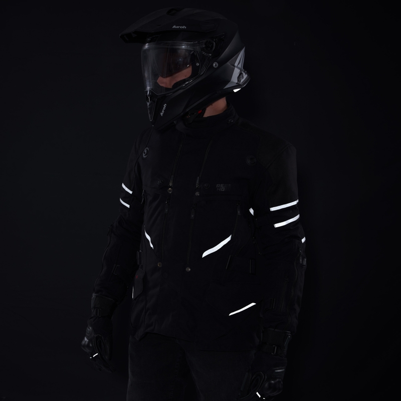 Rebelhorn Range sort motorcykeljakke