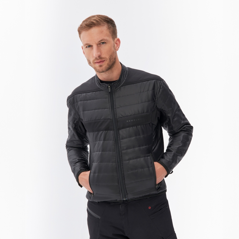 Rebelhorn Range antracit-sort-fluogul motorcykeljakke
