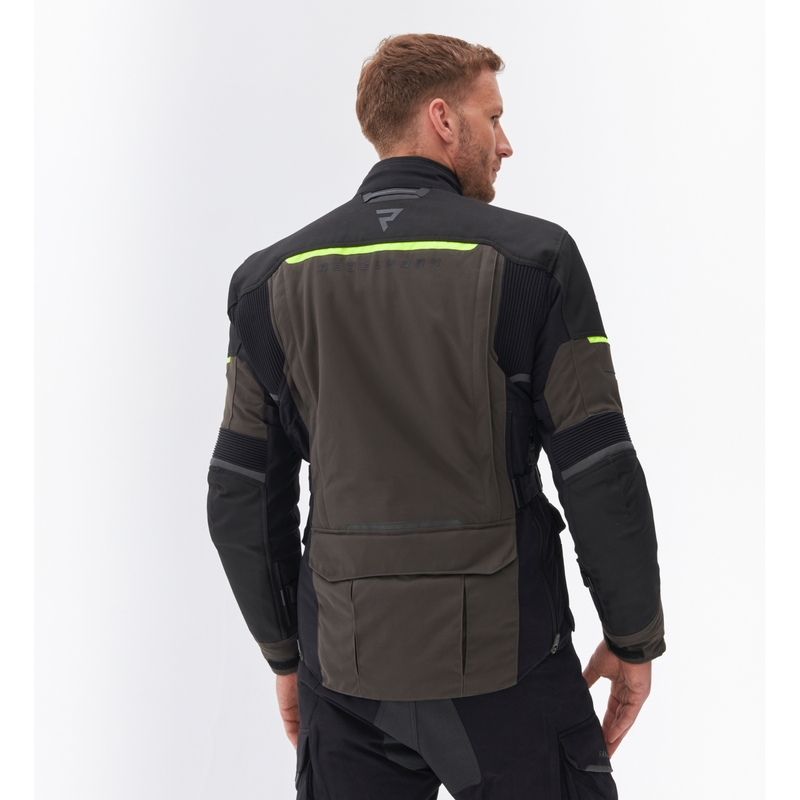 Rebelhorn Range antracit-sort-fluogul motorcykeljakke