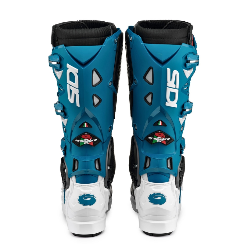 Boty na motorku SIDI CROSSFIRE 3 SRS bílo-modré