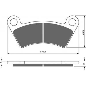 Brzdové destičky GOLDFREN AD