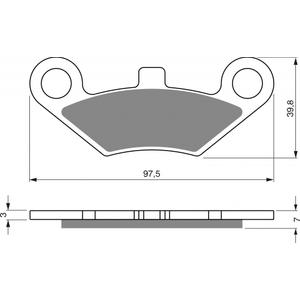 Brzdové destičky GOLDFREN S3