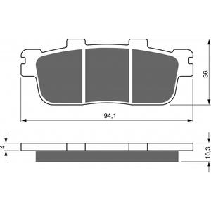 Brzdové destičky GOLDFREN S3