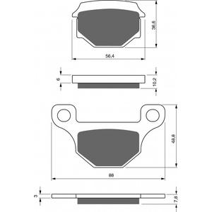 Brzdové destičky GOLDFREN S3