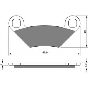 Brzdové destičky GOLDFREN S3