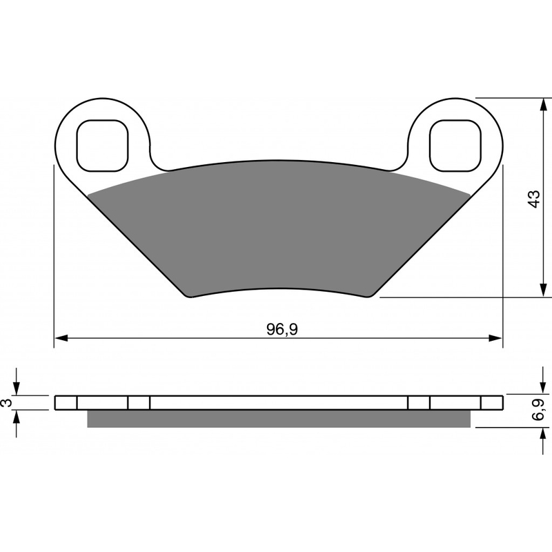 Brzdové destičky GOLDFREN S3