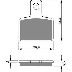 Brzdové destičky GOLDFREN K5