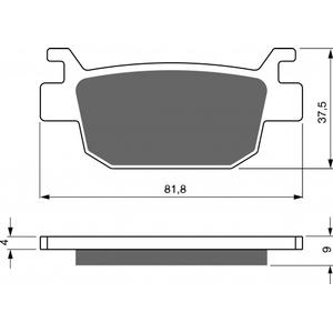 Brzdové destičky GOLDFREN AD